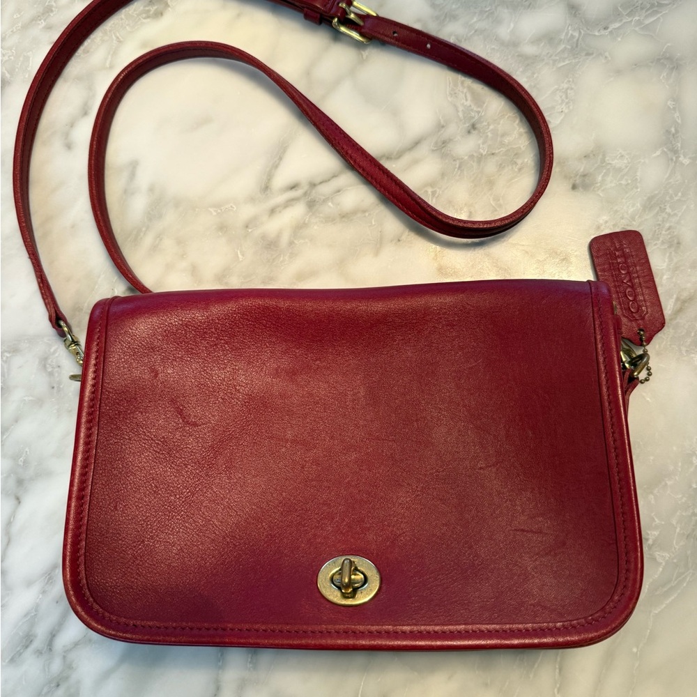 Vintage Coach Leather Bag